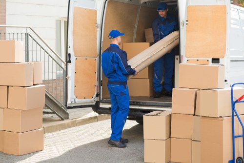 Office removals team planning a move in Blackfriars