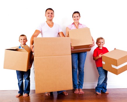 Loading furniture and boxes for a Blackfriars house or office move