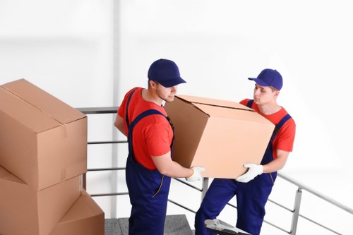Residential removals van for Blackfriars apartment move