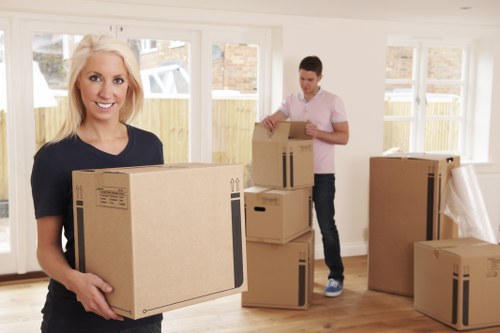 Moving team supporting a Blackfriars home relocation