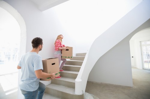 Local moving team managing access in a central London street