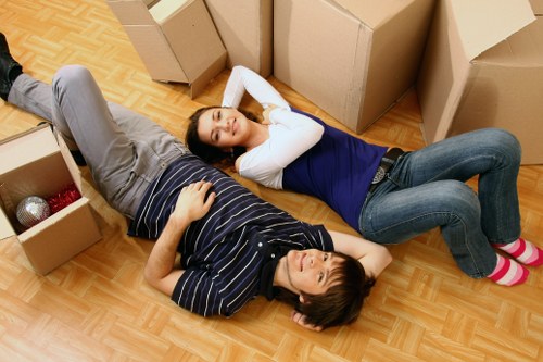 Professional movers assisting with apartment removals in Blackfriars